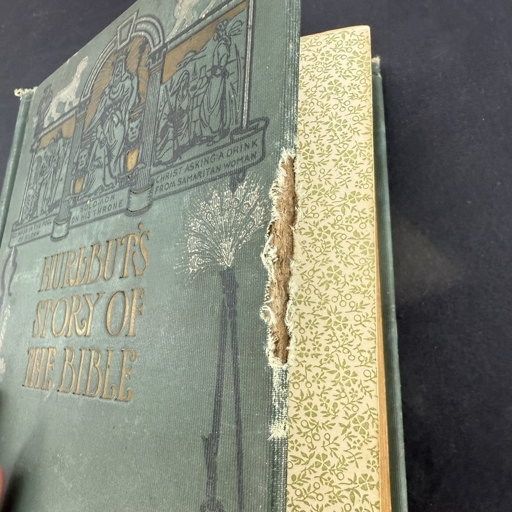 Hurlbut's Story of the Bible Illustrated Stories 1904 Edition HC Book Rough - Picture 4 of 14